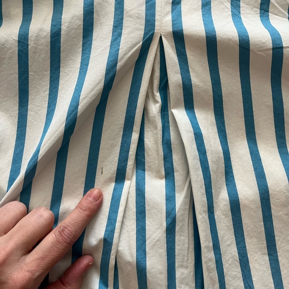 Old Navy Blue and White Striped Shirt Dress - Picture 14 of 17